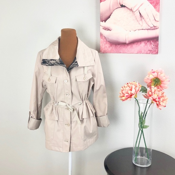 Betsey Johnson Jackets & Blazers - BETSEY JOHNSON | Khaki Trench Coat